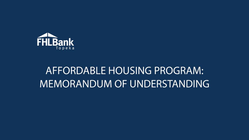Memorandum of Understanding