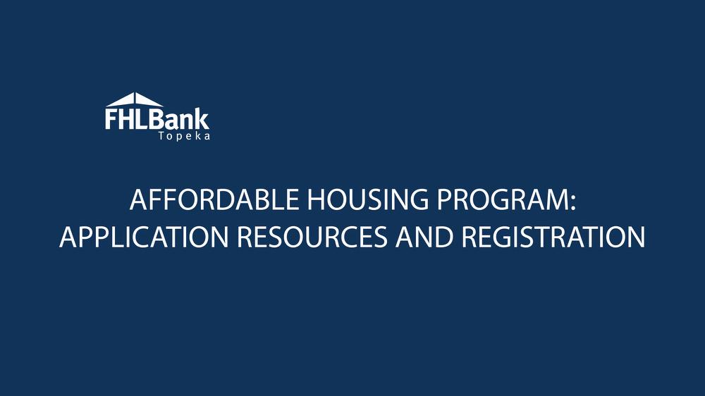 Application Resources and Registration