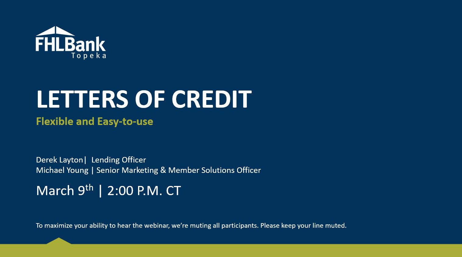 Letters of Credit Webinar